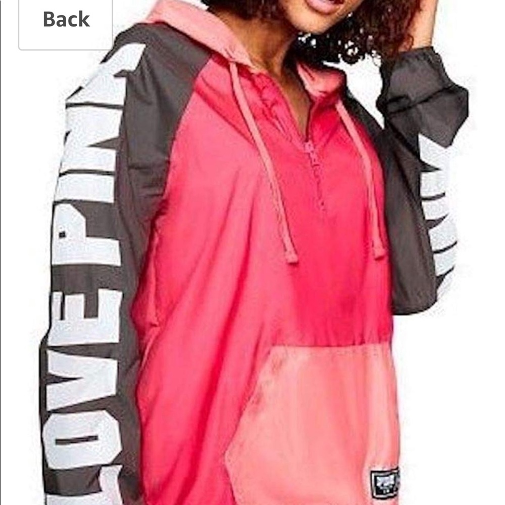 Victoria’s Secret/pink hot pink windbreaker
